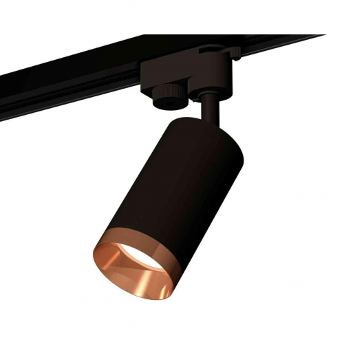 Комплект трекового светильника Ambrella light Track System XT6323065 SBK/PPG черный песок/золото розовое полированное (A2521, C6323, N6135) в г. Санкт-Петербург 