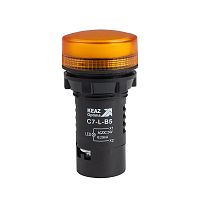362151 Лампа светодиодная OptiSignal Compact D22 С7-L-B5 желт. 24В AC/DC XB7EV05BP КЭАЗ 