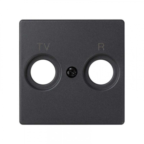 82053-38 Накладка розетки R-TV Simon82 граф. 
