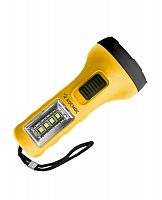 KOC119B Фонарь ручной 0.5ВтLED+4SMD(1Вт) 1xAA корпус ABS-пластик ремешок ручной КОСМОС 