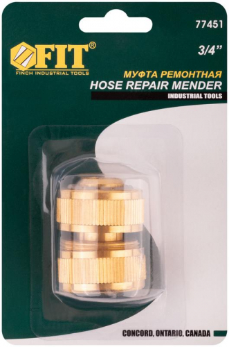 77451 Муфта ремонтная латунь 3/4дюйм FIT  фото 3