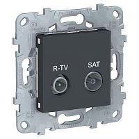 Механизм розетки R-TV/SAT UNICA NEW оконечная антрацит SchE NU545554