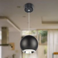 Б0061380 Светильник подвесной (подвес) PL32 BK/CH MR16 GU10 потолочный круг черн. хром Эра 