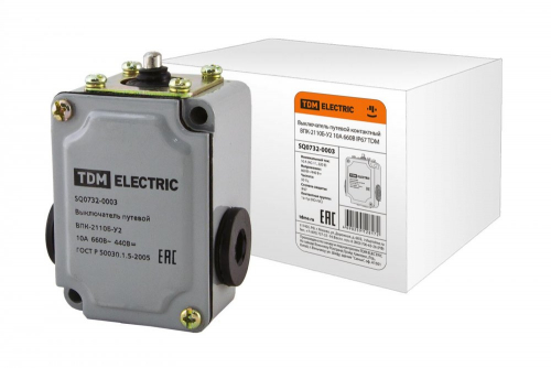 SQ0732-0003 Выключатель путевой контактный ВПК-2110Б-У2 10А 660В IP67 TDM