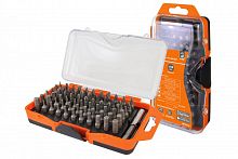 SQ1019-0104 Набор бит №4, 66 бит: SL, PH, PZ, HEX, TORX, SQ,  удлинитель, сталь CR-V, в пласт. держ.«Алмаз» TDM