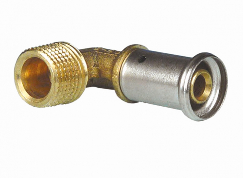 Угольник HENCO 90гр НР латунь пресс, 20x1/2" Henco 5P-2004