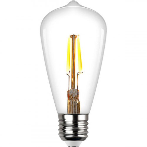 Лампа светодиодная филаментная REV VINTAGE ST64 E27 5W DECO Premium теплый свет груша 32435 5 в г. Санкт-Петербург  фото 2