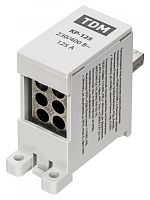 SQ0823-0117 Клемма распределительная на DIN-рейку КР-125 1П 125А (6х16мм²) TDM