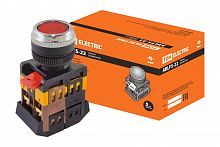 SQ0704-0008 Кнопка ABLFS-22 красный d22мм неон/230В 1з+1р TDM