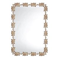 Зеркало Runden Черепахи белый/золото прямоугольное V20023 в г. Санкт-Петербург 