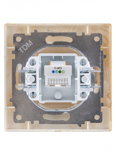 Розетка телефонная RJ11 сосна "Лама" TDM в г. Санкт-Петербург  фото 4