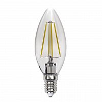 Лампа светодиодная филаментная Uniel E14 13W 3000K прозрачная LED-C35-13W/3000K/E14/CL PLS02WH UL-00005899 в г. Санкт-Петербург 