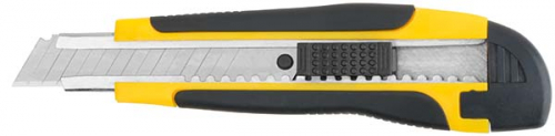 Нож технический 18 мм усиленный прорезиненный, лезвие 15 сегментов в г. Санкт-Петербург  фото 4