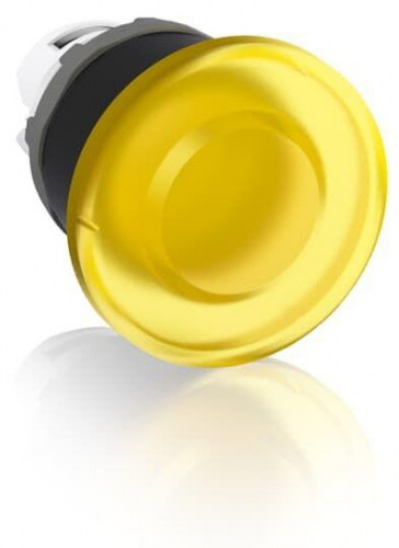Кнопка MPM1-11Y "Грибок" d40мм без фиксации с подсветкой (только корпус) желт. ABB 1SFA611124R1103 в г. Санкт-Петербург 