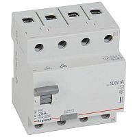 402066 Выключатель дифференциального тока (УЗО) 4п 25А 100мА тип AC RX3 ИЭК Leg 
