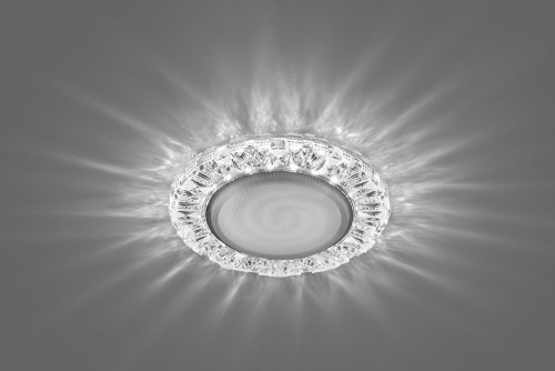 Светильник встраиваемый с белой LED подсветкой Feron CD4023 потолочный GX53 без лампы прозрачный 29476 в г. Санкт-Петербург  фото 4