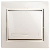 Б0053832 Кнопка включения СП Plano 1-109-02 10А 250В IP20 Plano слон. кость Intro 
