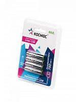 KOCR03Li750mWh4BL Аккумулятор ААА Li-ion 750мАч (блист.4шт) КОСМОС 