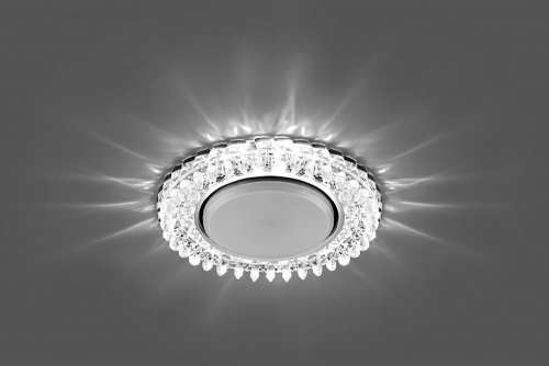 Светильник встраиваемый с белой LED подсветкой Feron CD4027 потолочный GX53 без лампы прозрачный 29541 в г. Санкт-Петербург  фото 4