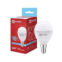 4690612065373 Лампа светодиодная LED-ШАР-VC 18Вт шар 6500К E14 1620лм 230В IN HOME 