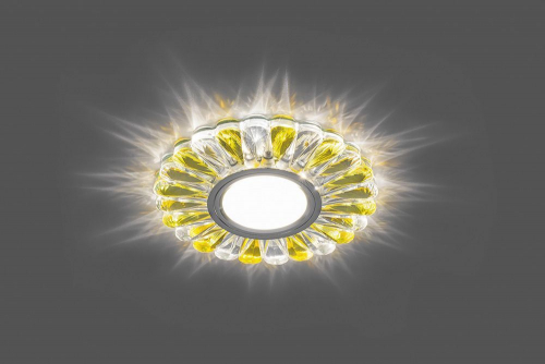 Светильник встраиваемый с белой LED подсветкой Feron CD901 потолочный MR16 G5.3 прозрачный-желтый 28970 в г. Санкт-Петербург  фото 2