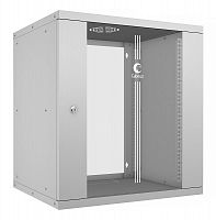 10179c Шкаф телекоммуникационный настенный разборный LIGHT WSC-05D-12U55/45 19дюйм 12U дверь стекло сер. Cabeus 