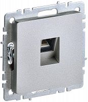 BR-K10-2-K47 Розетка компьютерная СП RJ45 кат.6 BRITE РК11-БрА механизм алюм. IEK 
