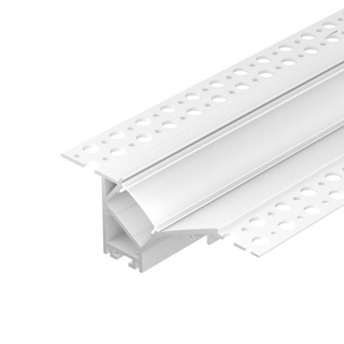 039949 Профиль FANTOM-W45-BEVEL-2000 WHITE L2000 алюм. Arlight 