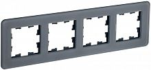 BR-M42-G-41-K53 Рамка 4-м BRITE РУ-4-2-Бр стекло графит RE IEK 