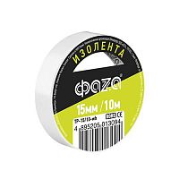 5013094 Изолента ПВХ 15мм (рул.10м) бел. ФАZА 