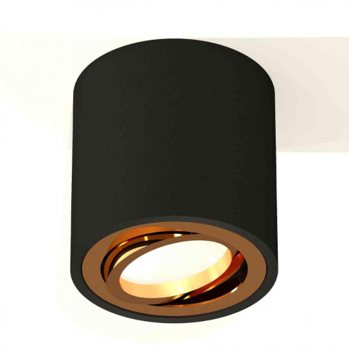 Комплект накладного светильника Ambrella light Techno Spot XS7532004 SBK/PYG черный песок/золото желтое полированное (C7532, N7004) в г. Санкт-Петербург  фото 3