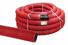 SQ0413-5160 Труба гофрированная двустенная ПНД d 160 с зондом (50 м/уп.) красная TDM