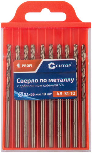 Сверло по металлу Cutop Profi с кобальтом 5%, 3.1 x 65 мм (10 шт) в г. Санкт-Петербург  фото 3