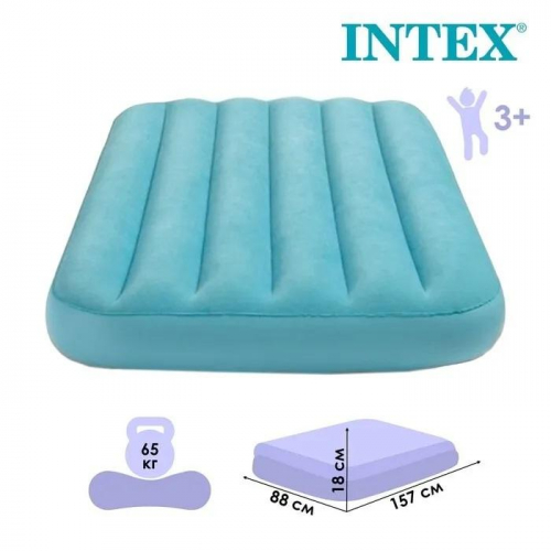 6941057413655 Матрас надувной детский 88х157х18см 2 цвета (66803NP) INTEX 