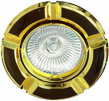 Светильник встраиваемый Feron 098T-MR16 потолочный MR16 G5.3 черный-золото 17642 в г. Санкт-Петербург 