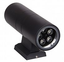 1018618B Светильник светодиодный архитектурный PWL-26090/30D 2х5Вт 6500К BL IP65 фасадный исполнение двухсторон. черн. Pro JazzWay 