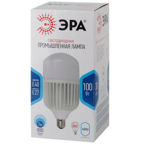 Лампа светодиодная ЭРА LED POWER T160-100W-4000-E27/E40 Б0056122 в г. Санкт-Петербург  фото 3