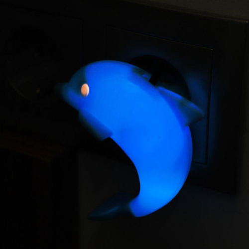 Светильник светодиодный NL-181 "Дельфин" 220В ночник с выкл. голуб. Camelion 12537 в г. Санкт-Петербург  фото 8