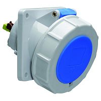 12813 Розетка встраиваемая 16А 3п 6ч 230В IP67 наклонная 85х85 Quick Connect Bals 