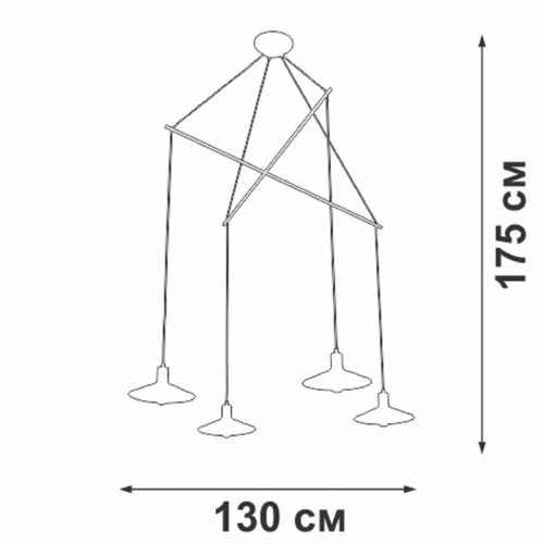 Подвесная люстра Vitaluce V4825-1/4S в г. Санкт-Петербург  фото 4