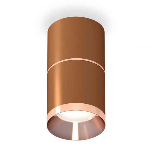 Комплект накладного светильника Ambrella light Techno Spot XS7404081 SCF/PPG кофе песок/золото розовое полированное (C7404, A2073, C7404, N7035) в г. Санкт-Петербург 