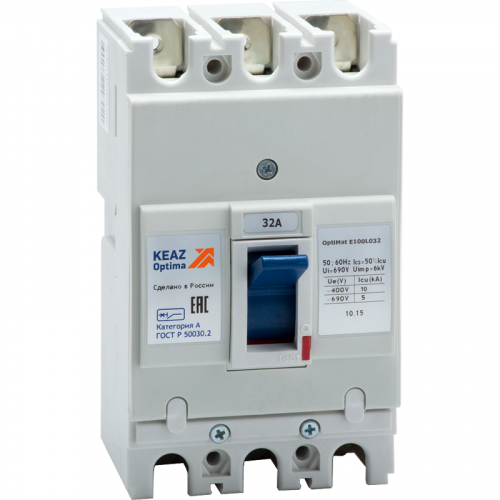 224958 Выключатель автоматический 3п 32А 15кА OptiMat E100N032 УХЛ3 КЭАЗ 