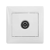 695337 Розетка телевизионная TV 1-м СП Valena 2400мГц механизм бел. (DIY-упак.) IEK 