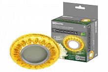 SQ0359-0135 Светильник встраиваемый СВ 03-07 MR16 50Вт G5.3 LED подсветка 3 Вт золото/хром TDM