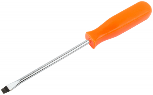 Отвертка "Эконом", CrV сталь, пластиковая оранжевая ручка  5х100 мм SL в г. Санкт-Петербург  фото 2