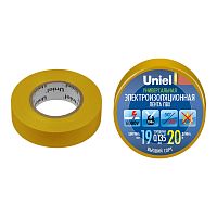 04482 Лента изоляционная 0.135х19мм 20м UIT-135P 20/19/01 YEL желт. Uniel 