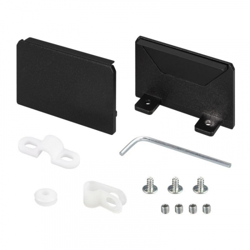 034874 Заглушка SL-LINIA69-FANTOM SEAMLESS BLACK глухая металл Arlight 