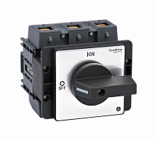 MSD175320B Выключатель-разъединитель 3п 175А IP20 с черн. рукоят. на дверцу 4 винтами SE 
