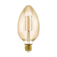 Лампа светодиодная диммируемая филаментная Eglo E27 4W 2200K янтарная 11836 в г. Санкт-Петербург 