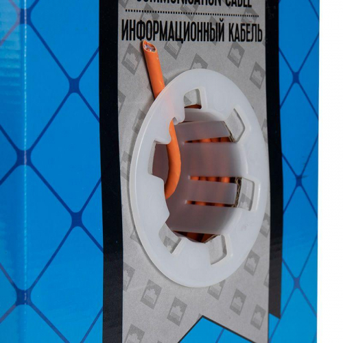 Кабель витая пара U/UTP кат.6 4х2х23AWG нг(А)-HF медь оранж. (305м) (м) Rexant 01-0050 в г. Санкт-Петербург  фото 4